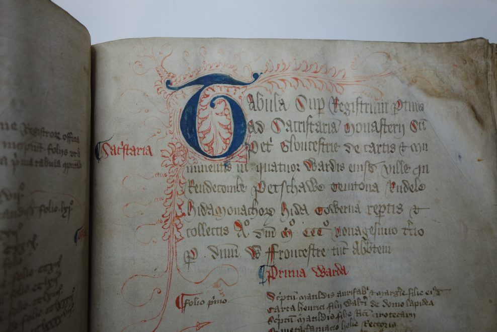 Conservation of a C14th Gloucester Cathedral Cartulary