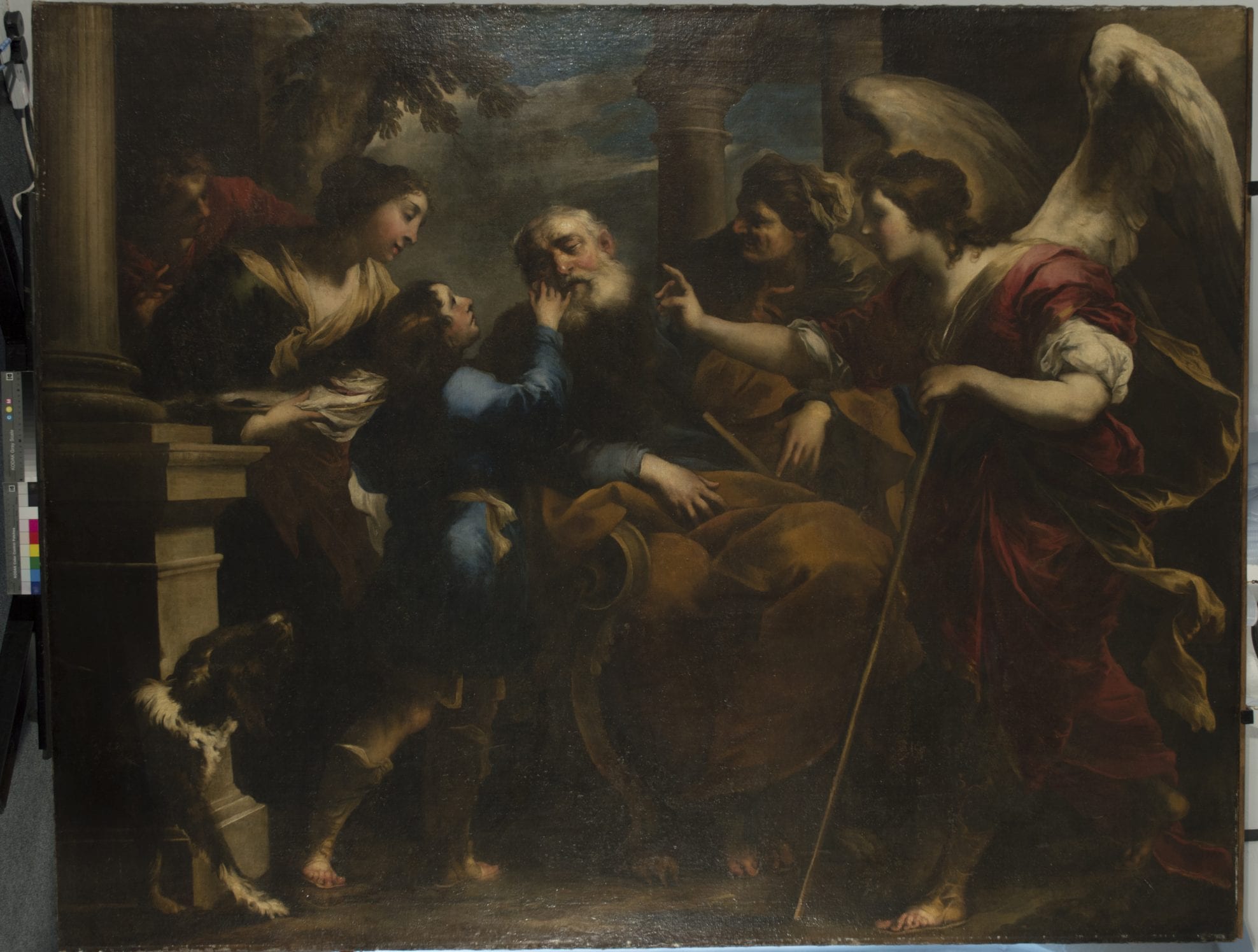 ‘Tobias Healing the Blind Tobit’ by Valerio Castello (1650) from the ...