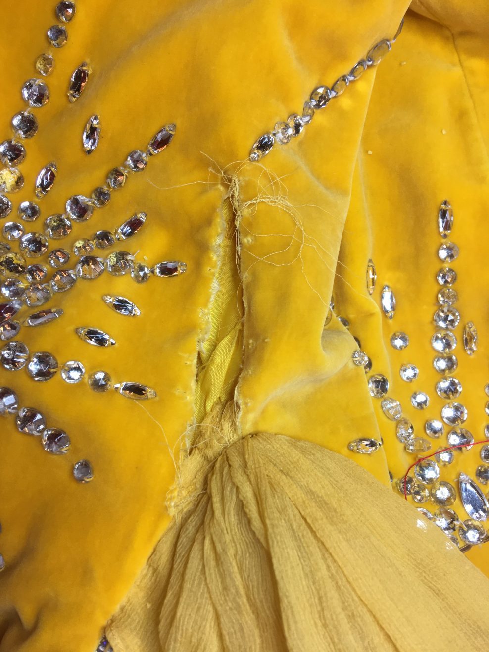 Danny La Rue dress. The Repair Shop BBC TV