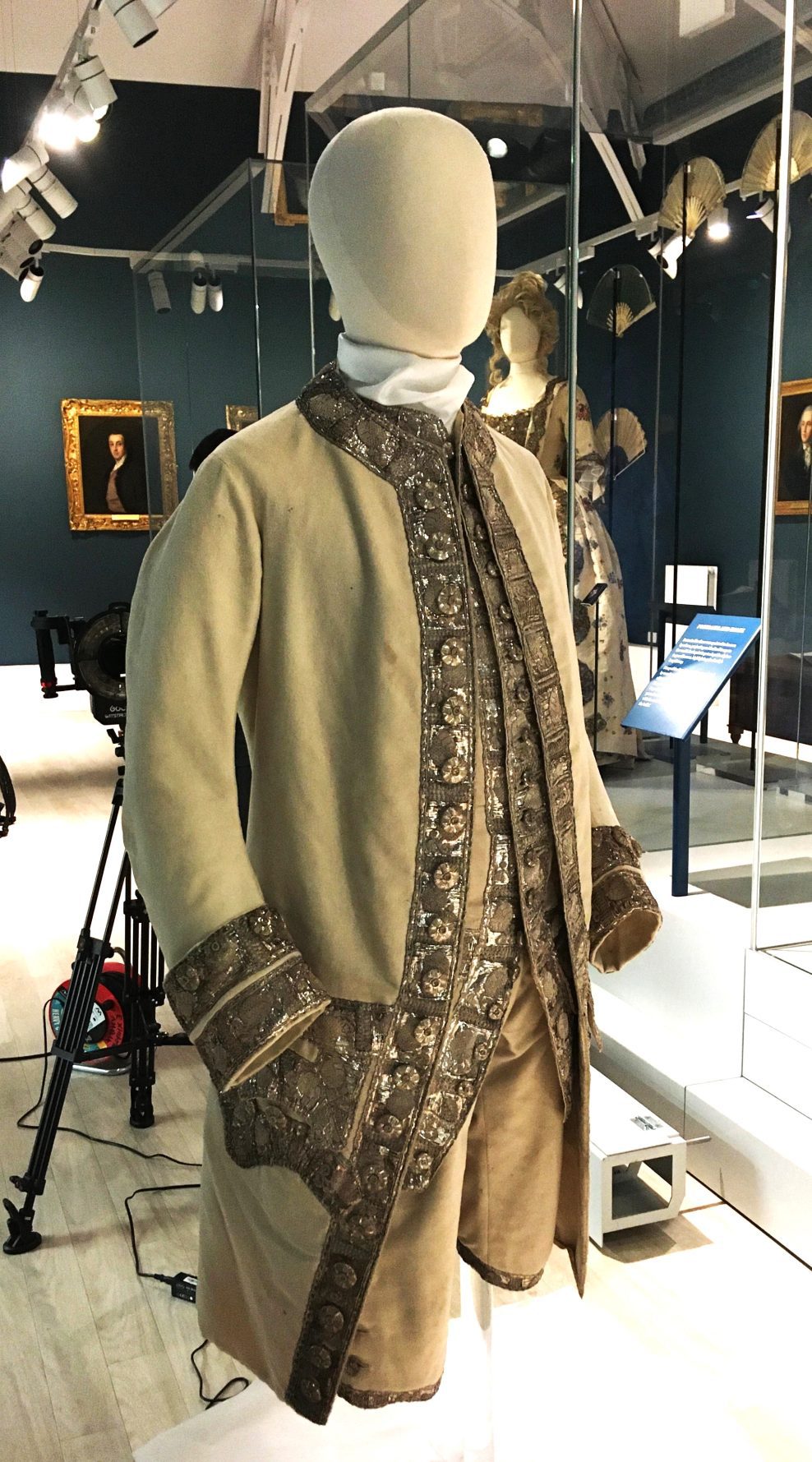 Georgian three piece suit. Conservation and mounting for display. The Amelia.