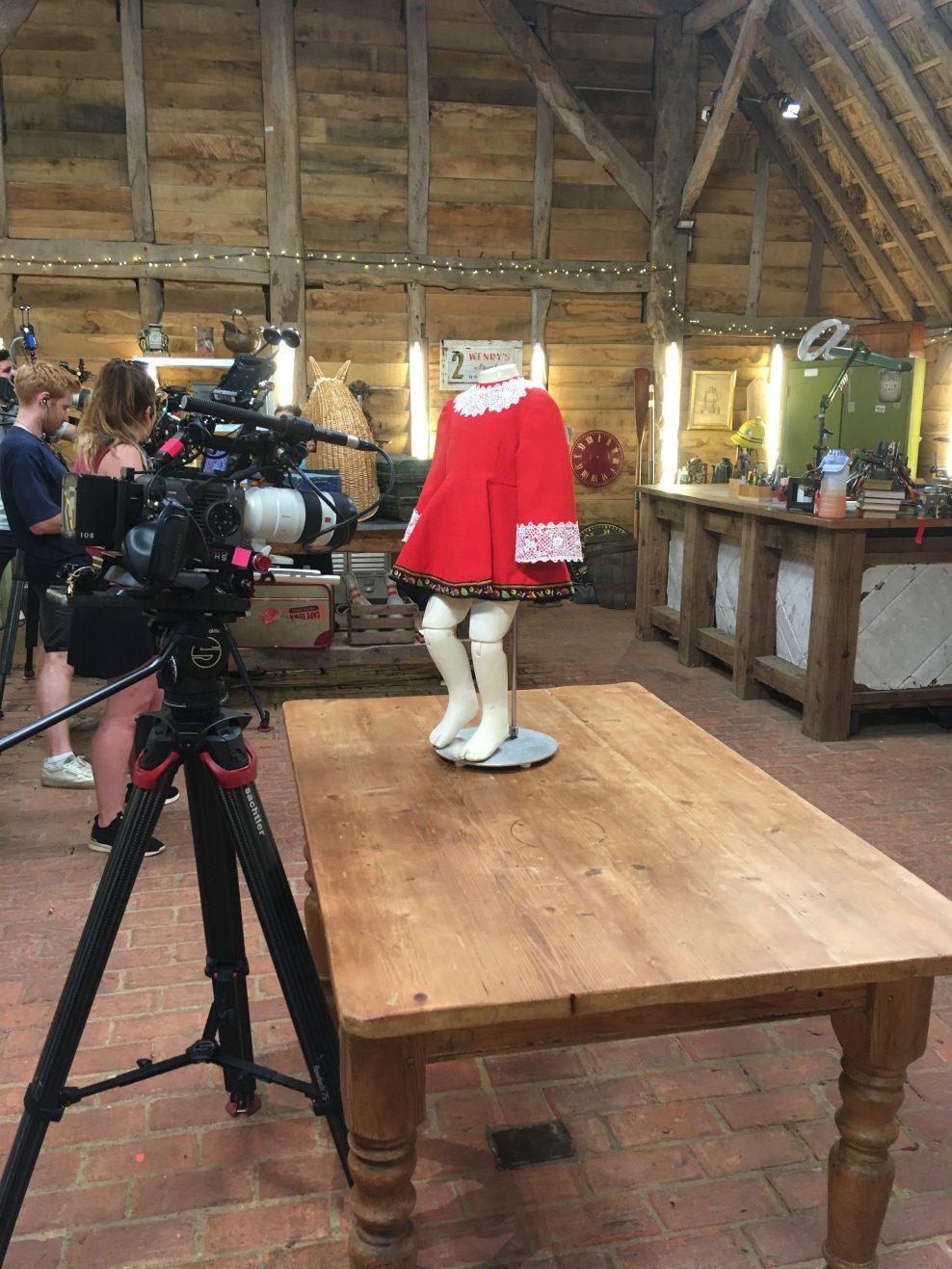 Irish dance dress. The Repair Shop. BBC TV