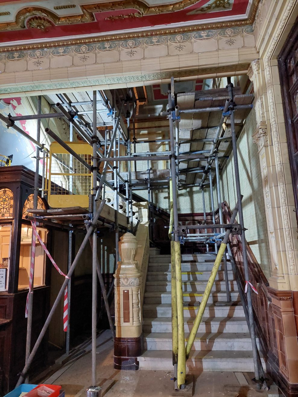 Tiling, faience and sculptural ceramics, Morecambe Winter Gardens